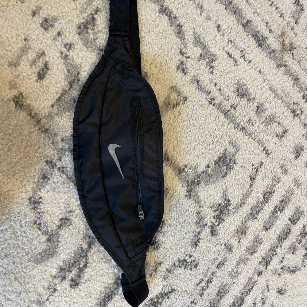 Nike Black Running Belt Bag with Logo
